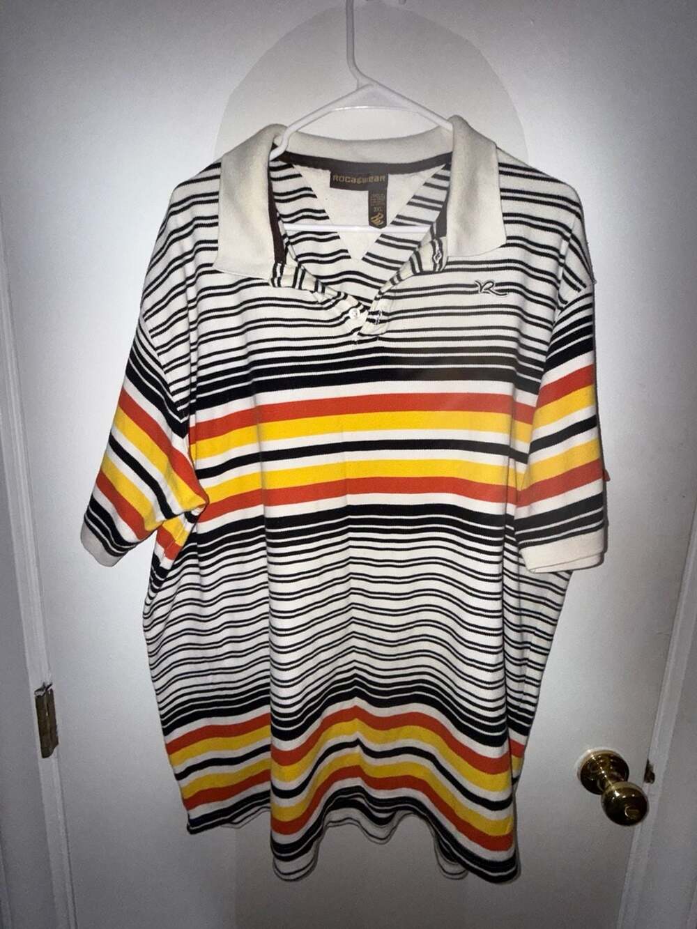 Rocawear Striped Polo Shirt 3XL